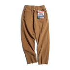 Retro Brown Corduroy Straight-Cut Pants