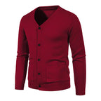Men's Chic Solid Sweater Jacket
