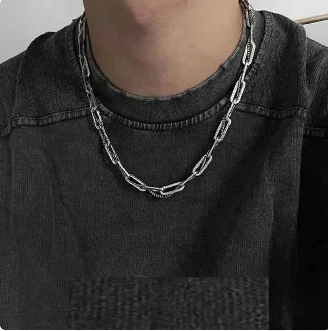 Titanium Steel Double-Layered Necklace