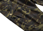 Urban Camo Slim Jeans in Army Green