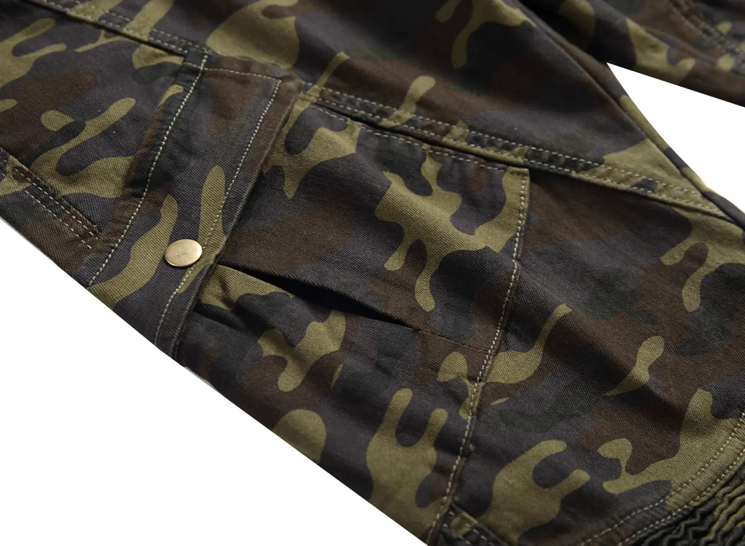 Urban Camo Slim Jeans in Army Green
