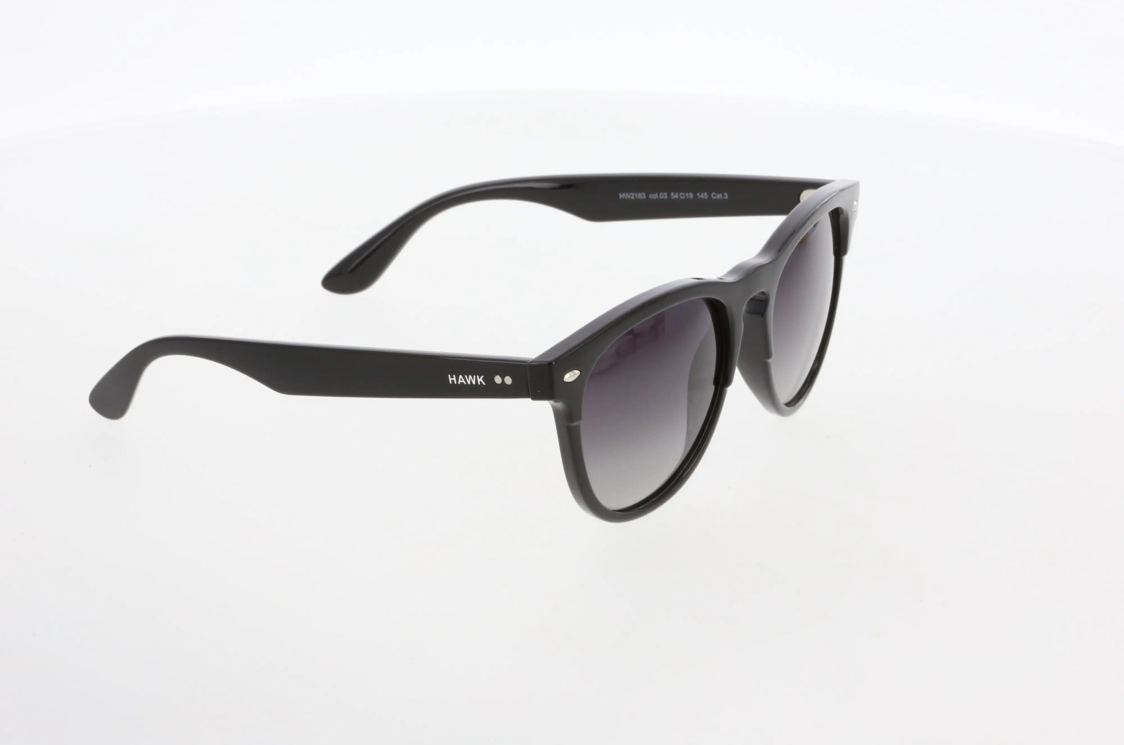Hawk Geometric Black Sunglasses