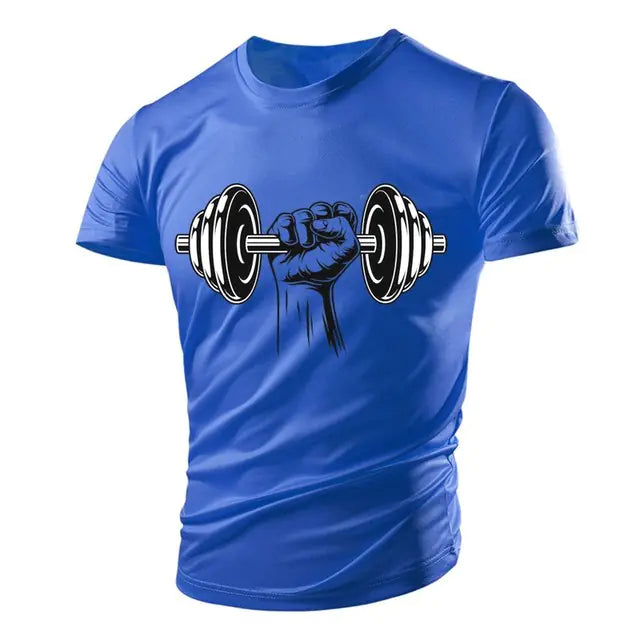 3D Gym Print Men's Polyester Tee