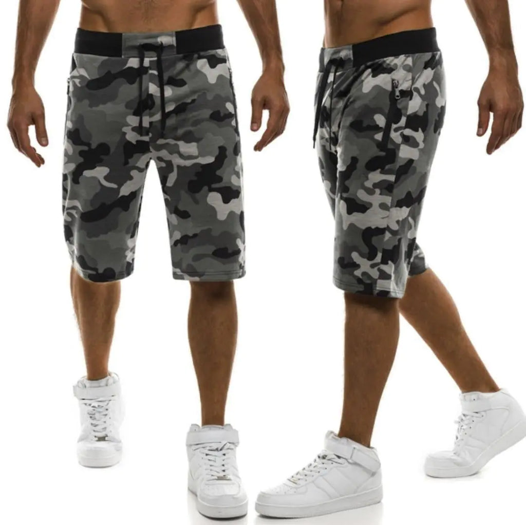 Relaxed Camo Sports Shorts