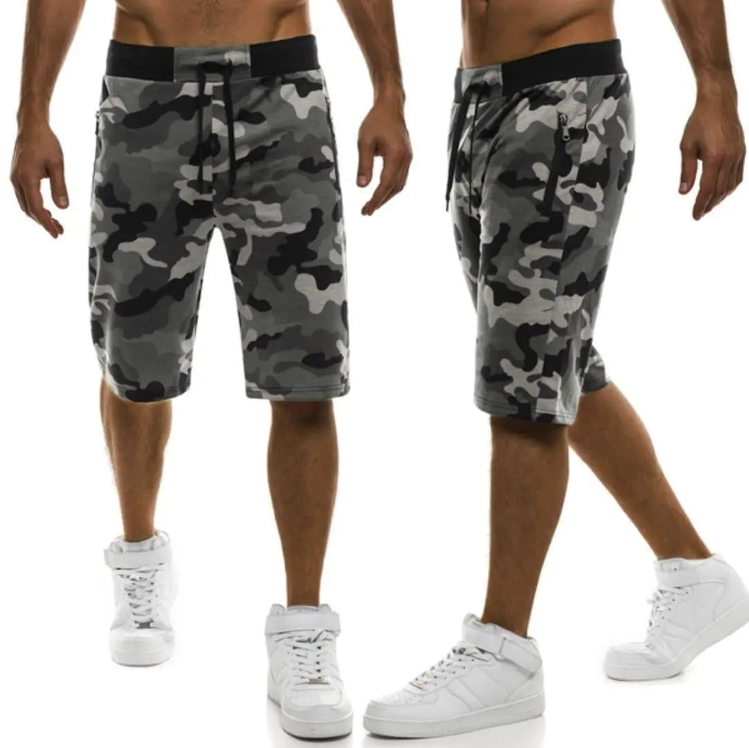 Relaxed Camo Sports Shorts