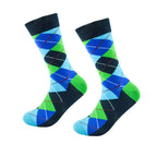 Plaid Jacquard Tube Socks